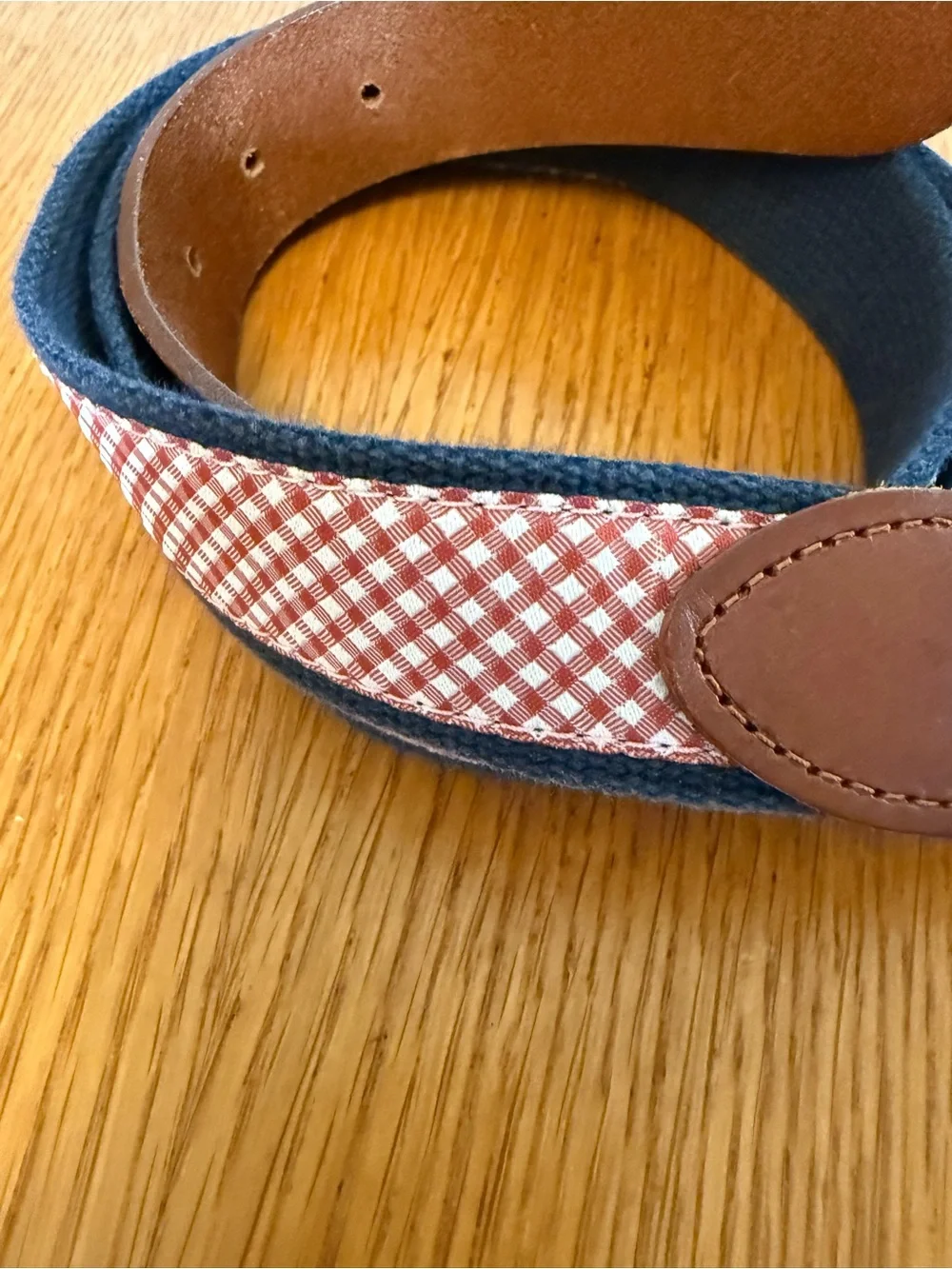 J. Crew Gingham belt size 36 men’s